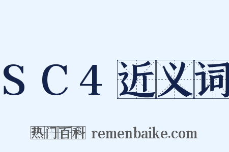 SC4近义词是什么意思的图片